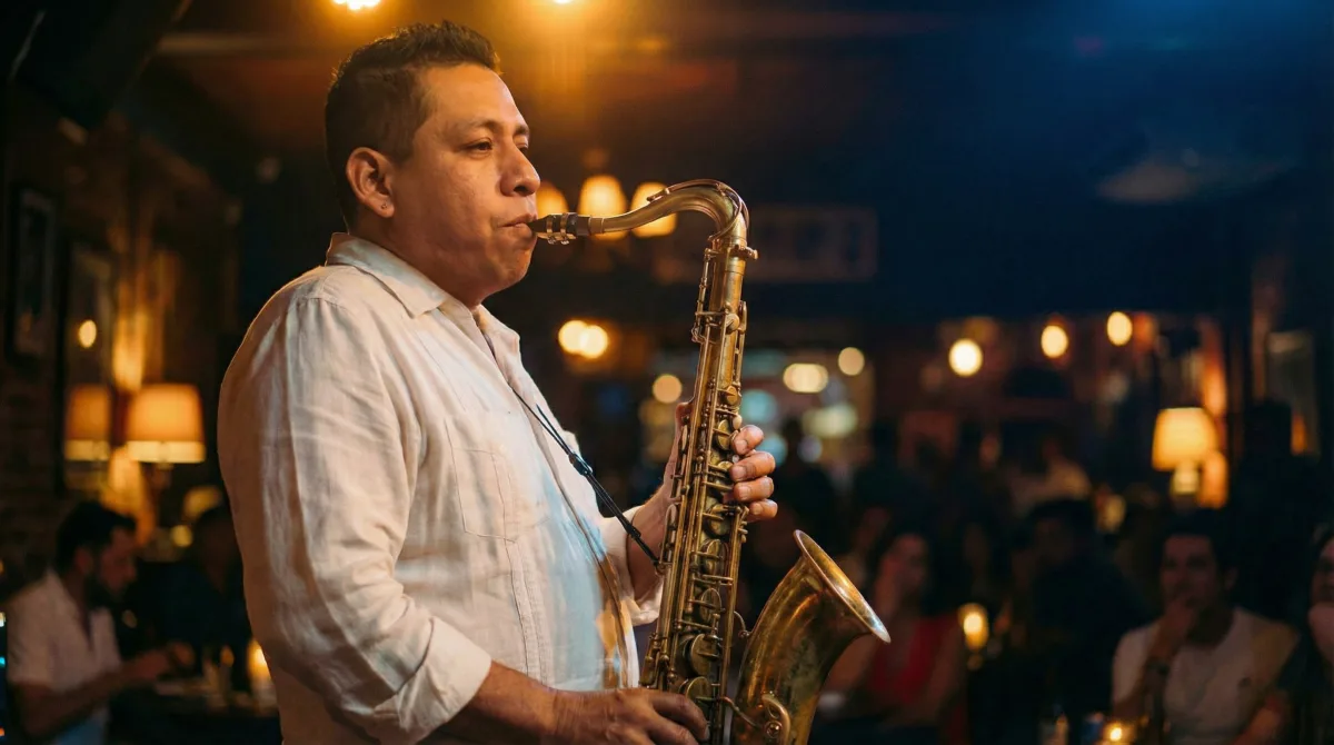 Músicos de Saxofón